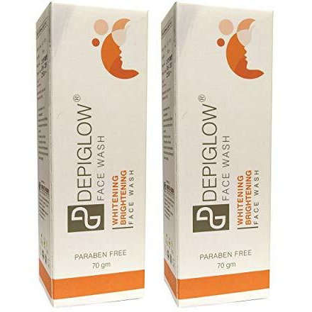 Depiglow Glutathione Creamy Face Wash For Skin Whitening & Brightening 70G (Pack Of 2)