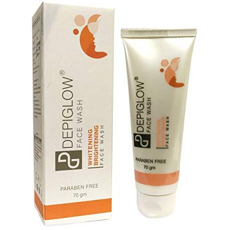 Depiglow Glutathione Creamy Face Wash For Skin Whitening & Brightening 70G (Pack Of 2)