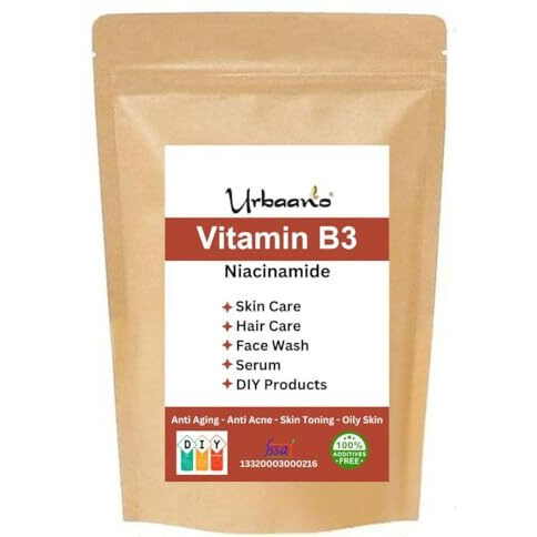Niacinamide Powder (Vitamin B3) For Making Diy Lotion, Cream, Serum & Skin Care Helps To Minimize Pores, Balance Oil Production, Wrinkles, Fine Lines