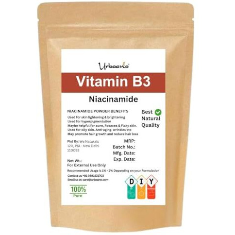 Niacinamide Powder (Vitamin B3) For Making Diy Lotion, Cream, Serum & Skin Care Helps To Minimize Pores, Balance Oil Production, Wrinkles, Fine Lines