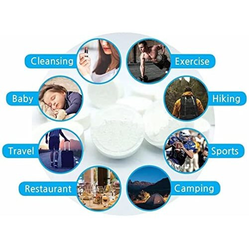 Magic Tablet Coin Tissue (100)| Travel Facial Towel Water Wet Wipe Washcloth Napkin Moistened Tissues Magic Coin Tissue Napkin Paper |