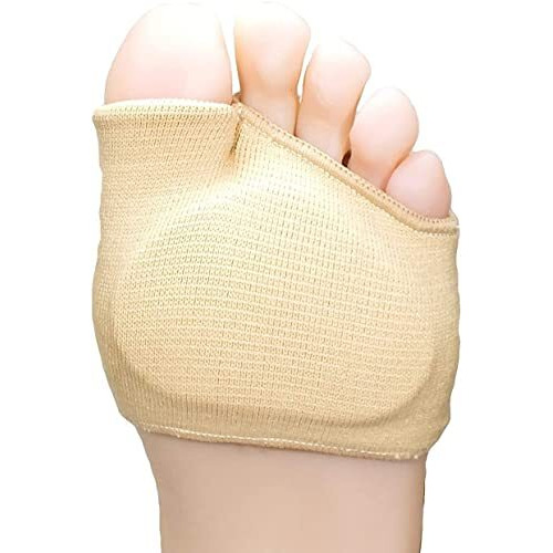 Digolex Forefoot Pad For Pain Relief- Ball Of Foot Cushion For Metatarsalgia Bunion Corrector Toe Sleeve- Hallux Valgus Foot Support For Pain Relief- Metatarsal Pads For Men And Women (1 Pair) (Beige)