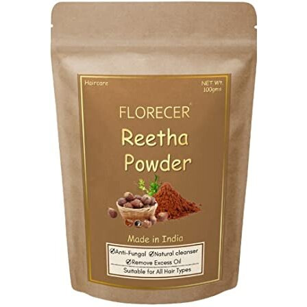 Florecer Reetha Powder For Hair | Aritha Powder | Organic | Hair Wash -100 Grams