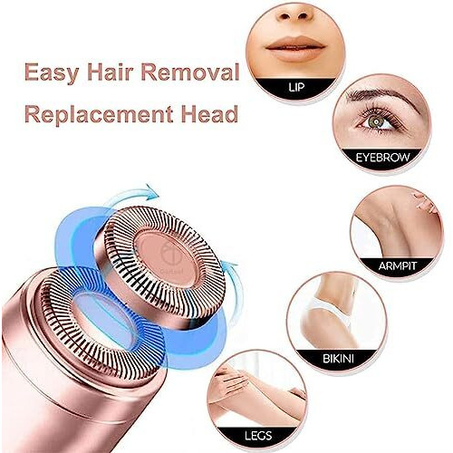 Trysome Facial Hair Remover Machine -Epilator Face, Chin, Cheek, Eyebrow, Upper Lip Hair Remover For Women, Usb Rechargeable Epilator (White)