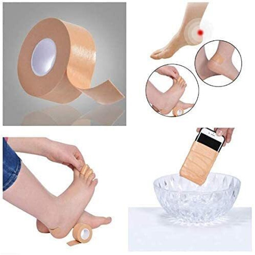 Alokah Multipurpose Waterproof Rolls Foot Care Sticker Heel Grip Tape Hand Foot Care Protector Anti Slip Feet Pad Heel Insole Cushion Shoe Insert For Skin Tape (Multi)