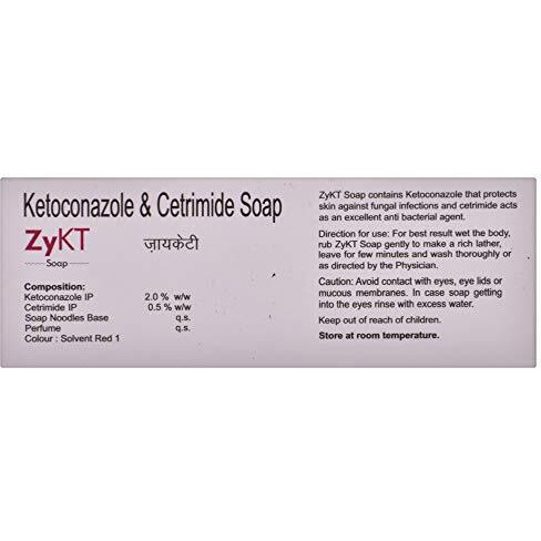 Zykt - Bar Of 75G Soap With Ketoconazole And Cetrimide