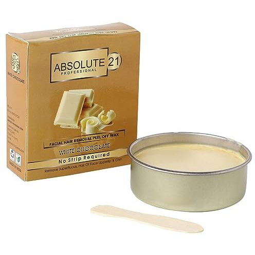 Absolute21 Professional White Chocolate Regular Facial Peel Off Katori Wax For Women Face Waxing Painless & Softness Hair Removal (80Gm) (Pack Of 1)