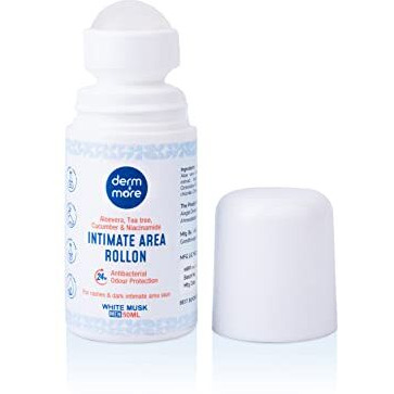Derm & More Men's Intimate Roll-On For Intimate Skin And Underarm With Cucumber And Aloe Vera- (50Ml)