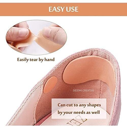Prostuff.In High Heel Tape Moleskin For Feet Blisters Elastic Heel Sticker Anti-Slip Wear-Resistant Waterproof Heel Toe Protector Muti-Purposes Wrap To Prevention Blister Chafing Friction