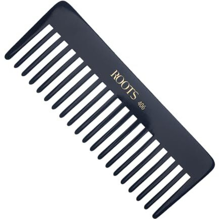 Roots - Professional Detangling & Shampoo Comb - Designed With Wide Teeth Hair Comb For Men And Women - Style Your Hair Hassle-Free - Light Weight For Healthy & Stylish Hair - Pack Of 1- Model No.406