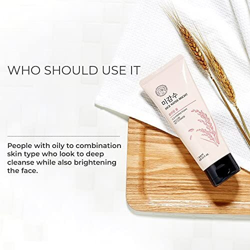 The Face Shop Rice Water Bright Double Cleanser Set  Light Cleansing Oil (150Ml) & Foaming Face Wash (150Ml) | Korean Skincare With Rice Extract | Removes Makeup, Deep Cleanses, Brightens & Hydrates | 2-Step Facial Cleanser Duo