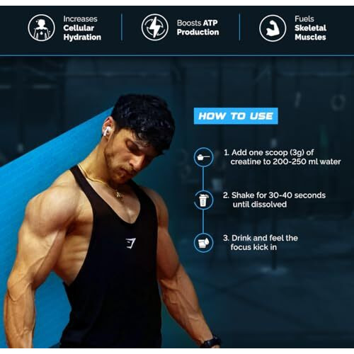 Wellcore - Pure Micronised Creatine Monohydrate | Unflavoured (100G, 33 Servings) | Rapid Absorption | Enhanced Muscle Strength And Power | Fast Recovery | Increased Muscle Mass