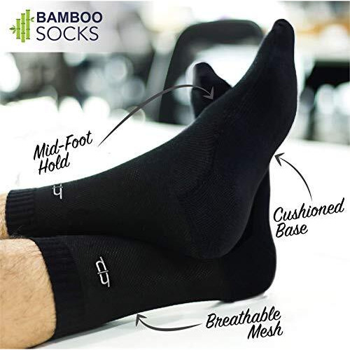 Heelium Bamboo Socks For Men | Crew Socks | Formal & Office Wear | Odour Free & Breathable | 3X Softer Than Cotton Socks