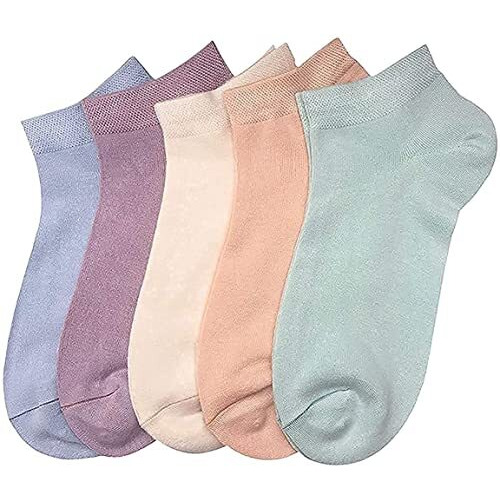 Me Stores Women Cotton Ankle Length Socks Sports Socks Cotton Socks (Pack Of 5 Pairs)