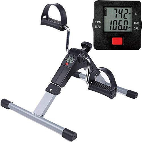 Bleqys Mini Pedal Exerciser Cycle Bike For Home Gym Lcd Counter Foldable Exercise Bike Indoor Fitness Resistance Home Use Mini Bike Light Exercise Of Legs & Arms, And Physiotherapy At Home