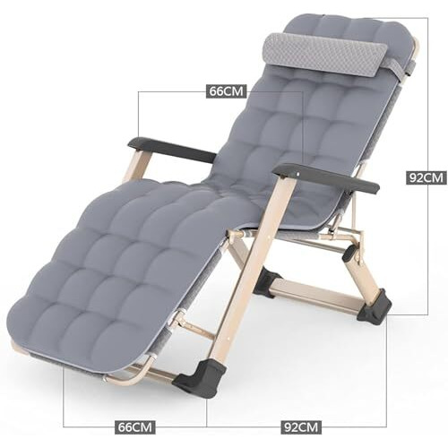 Dravizon Zero Gravity Chair |Relax For Lounge Chair |Easy For Lawn|Portable And Foldable Recliner Chair For Resting|Adjustable Pillow|Full Body Support|Young And Old People (Grey)