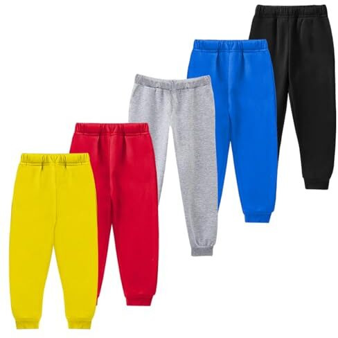 Kuchipoo Boys Track Pants - Pack Of 5 (Low-136, 8-9 Years, Multi-Colored)