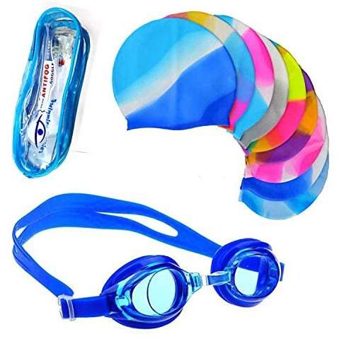 Royals Swimming Cap,Goggle,Ear Plug & Nose Plug Combo | Kids Swimming Kit | Kids Swim Caps,Goggles| Kids Swim Pool Accesories| Swimming Cap For Kids, Swimming Goggle For Kids |