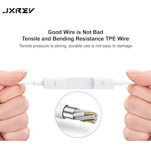 Usb C Headphones, Type C Earbuds Compatible For Iphone 15/15 Pro/ 15 Pro Max Samsung S24 Headphones With Microphone Noise Isolation Stereo Wired Earphones For Samsung Galaxy S22 S23 Ultra Pixel 7A