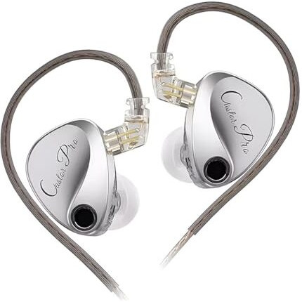 Kz Castor Pro In Ear Monitor, Dual 10Mm Dynamic Driver, Harman Target Hi-Res Audio Quality, 4 Tuning Switch, Oxygen Free Copper Flat Cable, 0.78Mm 2Pin & 3.5Mm Plug Compatible