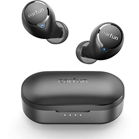 Earfun Free 1S Wireless Earbuds, Bluetooth Deep Bass Earphones For 30H Playtime, 4 Mics Enc Clear Call, True Wireless In-Ear Earbuds With Ipx7 Waterproof & Wireless Charging, App Custom Eq, Game Mode