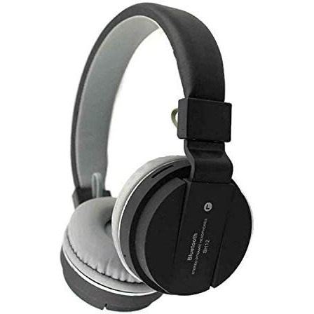 Kpdp Sh-12 Wireless Headphones Over Ear Headphone With Mic (Multicolour)