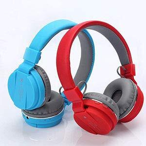 Kpdp Sh-12 Wireless Headphones Over Ear Headphone With Mic (Multicolour)