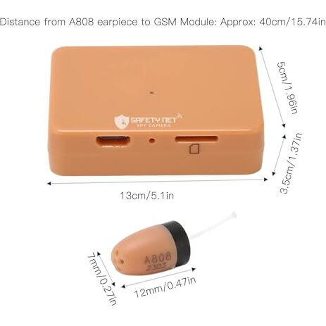 Safetynet Gsm Box Full Hd With Clear Voice With Dual Way Talking Invisible Earpiece With Gsm Box Transmitter With Free Earpiece Cell
