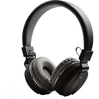 Kpdp Sh-12 Wireless Bluetooth Over The Ear Headphone With Mic (Multicolour)