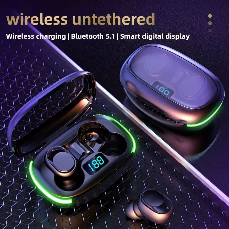 Modishombre Basic Y70 Extrabass Earbuds | Wireless Charging Case | 30 Hrs Battery Backup | 8D Sound Quality| Integrated Mic | Intelligent Battery Display Indicator With Cool Breathing Lamp