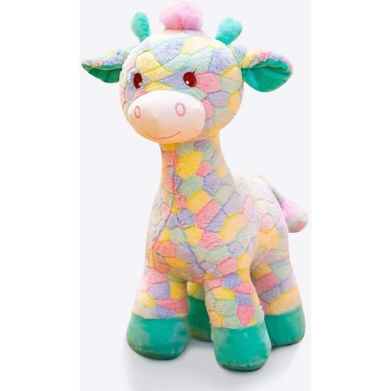 Y U Collection Cute Soft Multi Colour Giraffe Animal Soft Toy Best For Gifting 30Cm