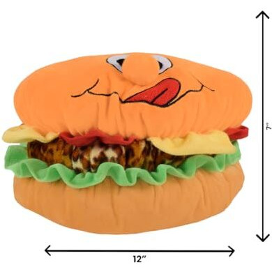 Ultra 12 Inch Hamburger Shaped Cushion Fully Stuffed Soft Plush Toy For Kids In Multi | Animal Toy Birthday | Anniversary | Christmas | Diwali | Home Decor