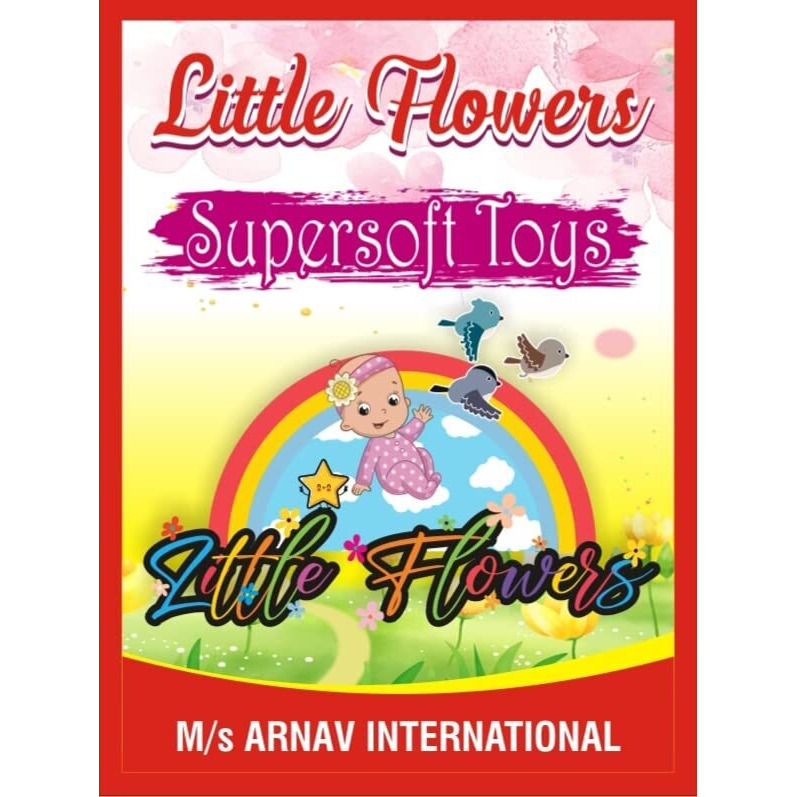 Little Flowers Supersoft Toys - House Hanging Plush Soft Toy For Kids Stuffed For Kids/Baby/Boy/Girl/Child (Krishna Teddy) Janmashtami Gift (30Cm)