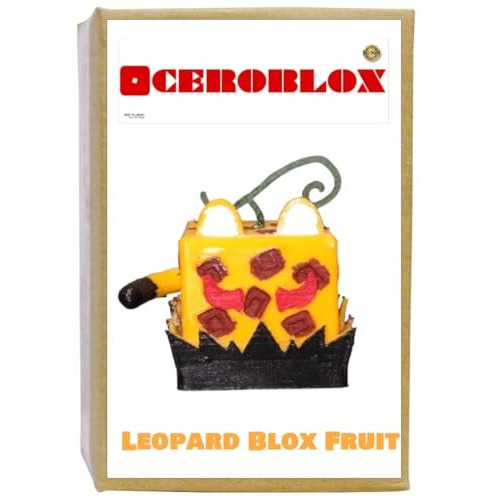 Cero Kids Leopard Blox Fruits Building Blocks - Perfect For Birthday And Gifts (Yellow Pla Plastic), Pack Of 1