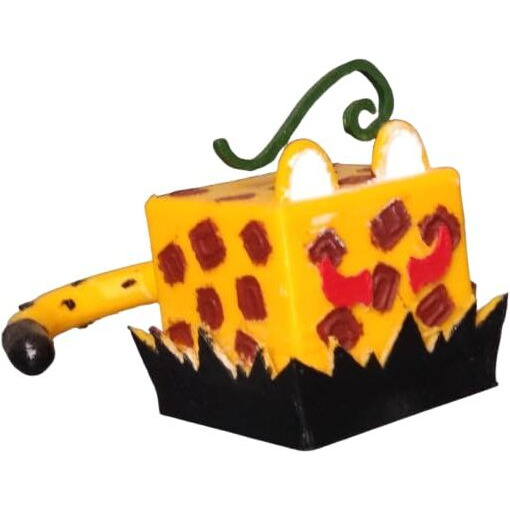 Cero Kids Leopard Blox Fruits Building Blocks - Perfect For Birthday And Gifts (Yellow Pla Plastic), Pack Of 1