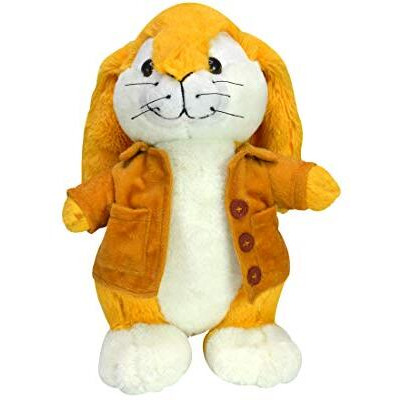 Ultra Yellow Jacket Rabbit Stuffed Animal Cuddly And Soft Rabbit Plush Toy For Kids, Girls And Boy With Floppy Long Eared 12 Inch - Yellow