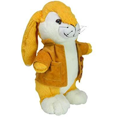 Ultra Yellow Jacket Rabbit Stuffed Animal Cuddly And Soft Rabbit Plush Toy For Kids, Girls And Boy With Floppy Long Eared 12 Inch - Yellow