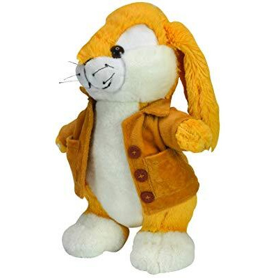 Ultra Yellow Jacket Rabbit Stuffed Animal Cuddly And Soft Rabbit Plush Toy For Kids, Girls And Boy With Floppy Long Eared 12 Inch - Yellow