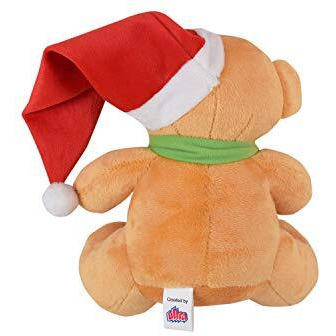 Ultra 7 Inch Christmas Santa Teddy Fully Stuffed Animal Soft Premium Plush Toy For Kids In Brown | Snuggling And Playtime | Animal Toy | Birthday Gift | Anniversary | Christmas | Diwali | Home Dcor