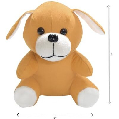 Ultra 07 Inch Cute Adorable Dog Fully Stuffed Soft Plush Toy For Kids & Adults In Brown Perfect For Snuggling And Playtime Animal Toy Gift Birthday Anniversary Christmas Diwali Home Decor