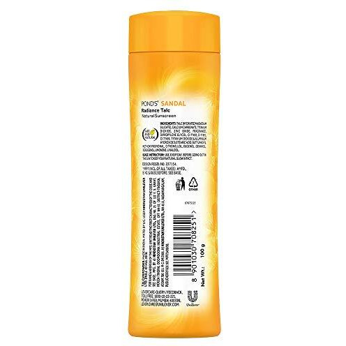 Pond's Sandal Radiance Talc, Pack Of 100Gm Powder