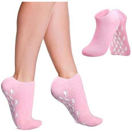 Antil's Silicone Socks For Women Moisturizing Silicone Spa Gel Socks For Women Silicon Socks Heel For Crack Spa Gel Socks For Women And Men Gel Socks For Dry Cracked Feet Crack Heel Repair Socks Natural Oil And Vitamin E (Multicolor) (1 Pair)