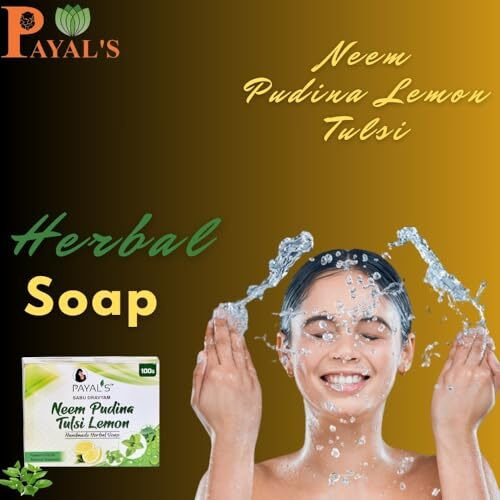 Payal's Herbal Soap - Neem Pudina Tulsi Lemon
