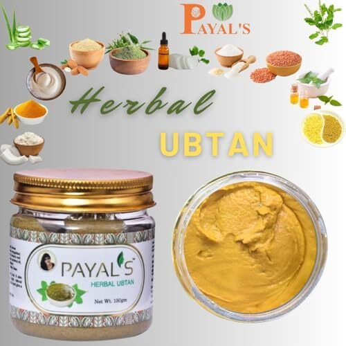 Payal's Herbal Ubtan 150G|Natural Herbal Ubtan For Women|Helps Brighten Up Your Skin And Retain Its Tenderness|Sulfate & Paraben Free|No Color, Perfume Powder