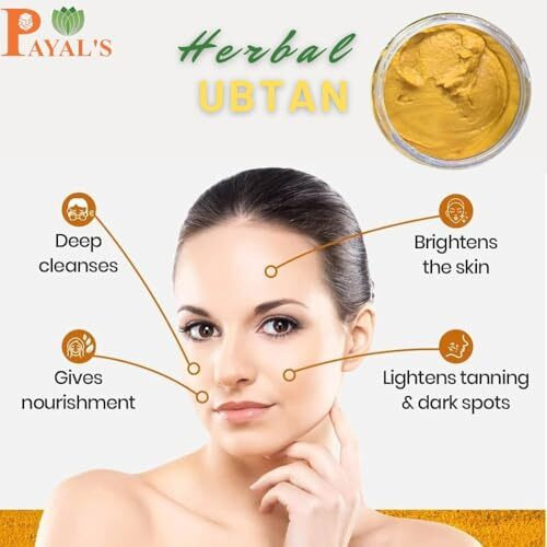 Payal's Herbal Ubtan 150G|Natural Herbal Ubtan For Women|Helps Brighten Up Your Skin And Retain Its Tenderness|Sulfate & Paraben Free|No Color, Perfume Powder