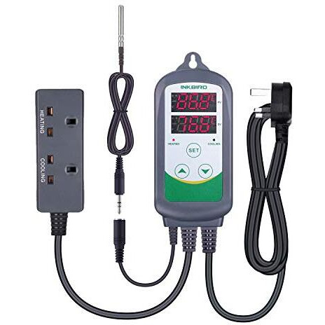 Inkbird Temperature Controller Digital Thermostat Controller With 1.97 Inches Replacement Ntc Probe For Heating And Cooling Uk Plug
