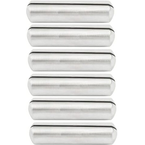 Nj Bullet 6 Pcs Set 2 Inches Menu Holders, Stainless Steel Picture Holders, Conference Name Stand, Buffet Stand