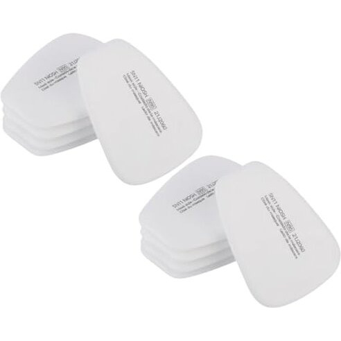 Mtroyaldia 10 Pieces 5N11 Respirator Filter Cotton Replacement Particulate Filter Cotton For 6200, 6502, 7502, 6800, And Ff402 Series Respirator Mask Filter Against Dust, Paint, Spray, Chemicals