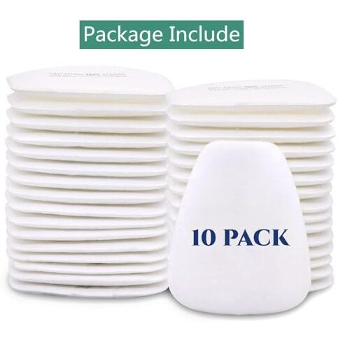 Mtroyaldia 10 Pieces 5N11 Respirator Filter Cotton Replacement Particulate Filter Cotton For 6200, 6502, 7502, 6800, And Ff402 Series Respirator Mask Filter Against Dust, Paint, Spray, Chemicals