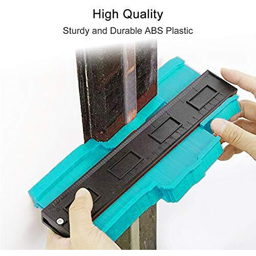 Yoleto Contour Gauge Profile Tool - Irregular Shape Duplicator Outline Tool For Carpenter, Wood Working, Scribing, Corner Angle Edge Measuring